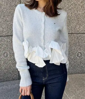 리본 모티브 가디건 스나이델 snidel