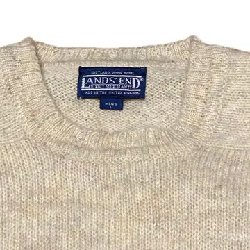 90s LANDS'END UK 셰틀랜드 울 스웨터