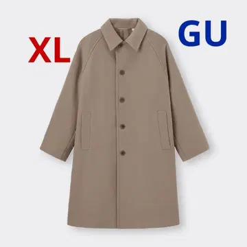 미사용 GU 코지 멜톤 발마칸 코트 XL 사이즈 33 카키