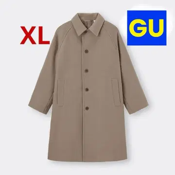 미사용 GU 코지 멜톤 발마칸 코트 XL 사이즈 33 카키