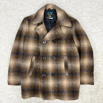 USA제 스피와크 골든 플리스 옴브레 체크 P 코트 40