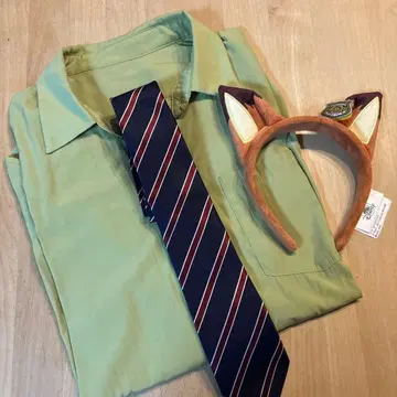 상하이 디즈니 주토피아 닉 머리띠 코스프레 의상 세트