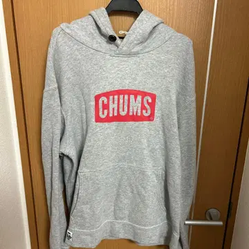 CHUMS 스테디셀러 맨투맨 그레이 후드티 L 사이즈