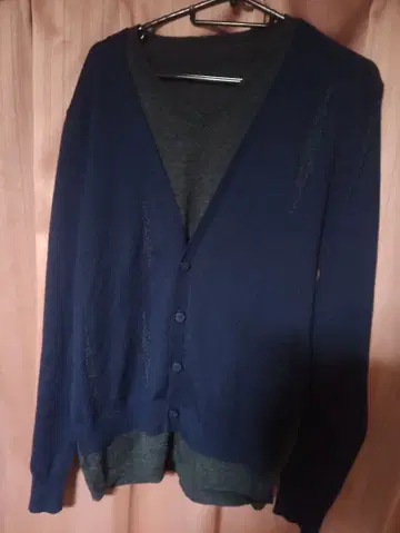 마츠오 레이어드 스타일 네이비 가디건