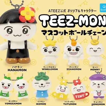 마스코트 볼체인 전 8종 세트 TEEZ-MON 가챠