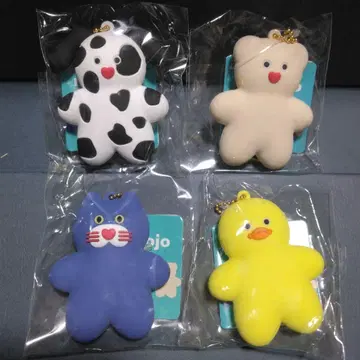 mojojojo 러버 마스코트 키링 4종 세트