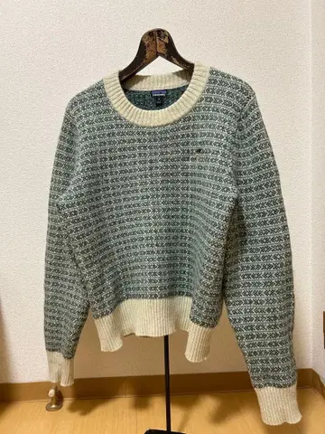 [USED] Patagonia 울 니트 스웨터 기업 로고