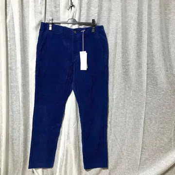 택 포함 미사용 새턴데이즈 뉴욕 코듀로이 팬츠 블루