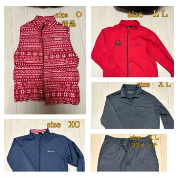 골프웨어 가을 겨울 상품 5종 세트 다운 베스트 자켓