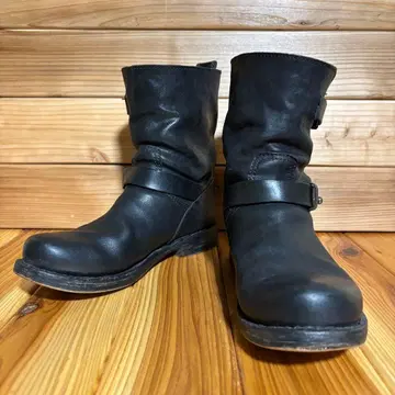 rag&bone 블랙 가죽 엔지니어 부츠