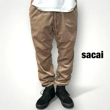 sacai 사카이 코듀로이 이지 팬츠 사이즈 3 일본제 브라운