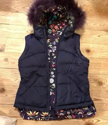 MISS SIXTY 미스식스티 리버서블 다운 베스트 꽃무늬