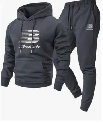 남성용 맨투맨 그레이 가을 겨울 따뜻한 두꺼운 원단