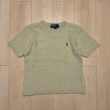 폴로 바이 랄프로렌 반팔 몰 니트 벨로아 느낌 티셔츠 포니 y2k