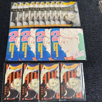 하이큐 캔뱃지 카드 스가와라