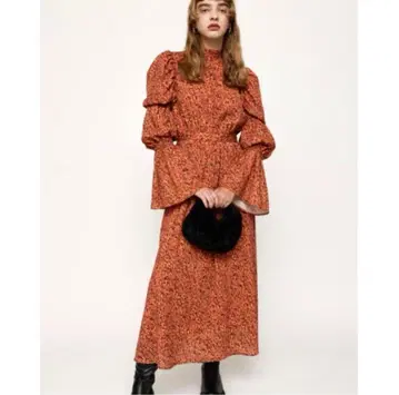 슬라이 SLY 타이니 도트 덤플링 롱 원피스