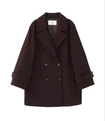 [ 새상품 ] 더블 브레스트 형태 미들 코트 Msize 브라운