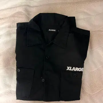 XLARGE 블랙 L 사이즈 버튼업 셔츠