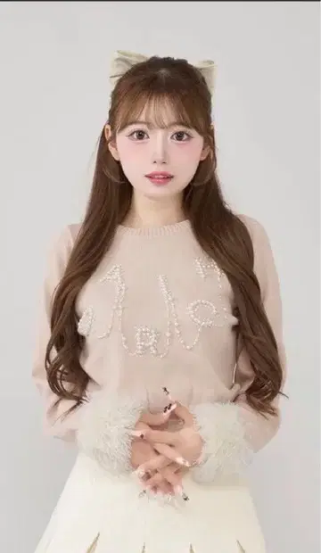 Darich DARICH 로고 펄 니트탑