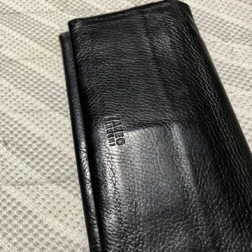 TAKEO KIKUCHI 장지갑 블랙 가죽