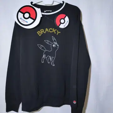 새상품 트레이닝복 XL 블래키 포켓몬스터 맨투맨 속기모 선화