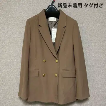 택 포함 미사용 새상품 any sis 그레이지 더블 브레스트 자켓