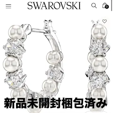 SWAROVSKI 스와로브스키 Matrix 후프 귀걸이
