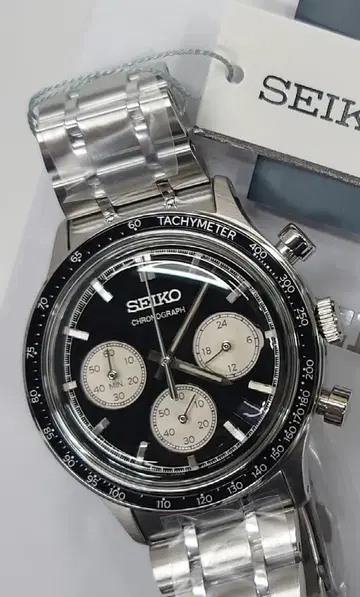 택 포함 SBTR055 SEIKO 크로노그래프 손목시계