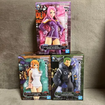 원피스 DXF 에그헤드 조로 나미 보니 피규어 3체 세트