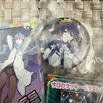 KAITO 제일 복권 캔뱃지 하츠네 미쿠 그래프 컬렉션 왕관 카이토