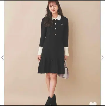 31sons de mode 배색 니트 원피스