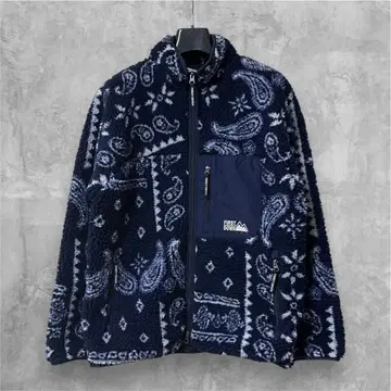 FIRST DOWN 퍼스트다운 반다나 패턴 플리스 자켓 L