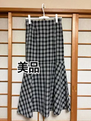 [ 새상품급 ] 체크 스커트