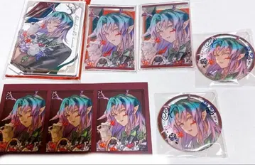 마츠리카 카르마 오토후유 아크릴 스탠드 아카 포토 카드 캔뱃지