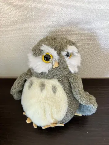 올빼미 봉제 인형 우는 산애로우 산 애로우 쇼와 레트로 부엉이 작은