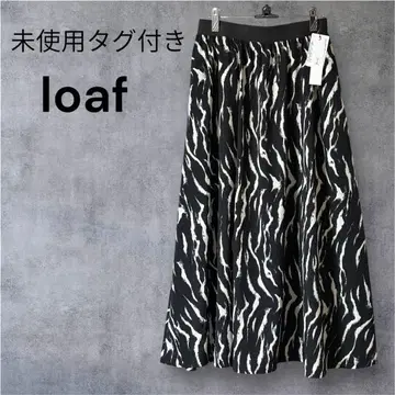 OSMOSIS 오즈모시스 loaf 올 패턴 프린트 개더 스커트 롱 기장