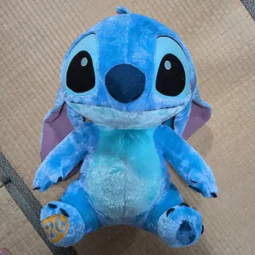 스티치 봉제 인형 약 30cm 스카이블루