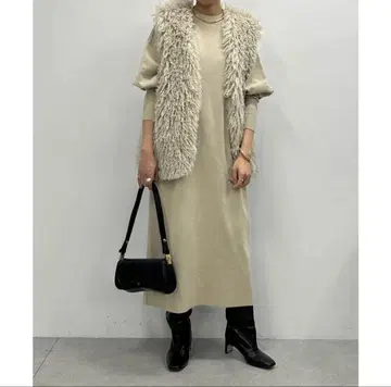 라운지 드레스 Loungedress 퍼프 니트 원피스