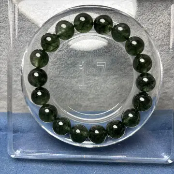 고품질 그린 루틸 쿼츠 팔찌 12-119