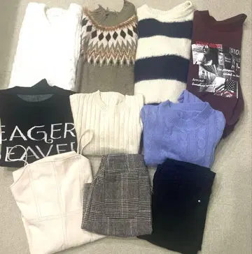 여성용 상의 세트 10점