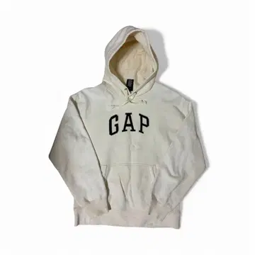 GAP 아이보리 후드 부착 후드티 L