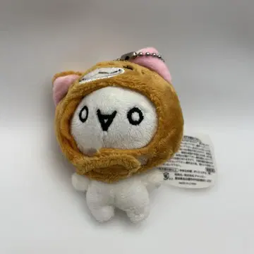 고양이 가면 마스코트 카오모지누코 스트랩 키링