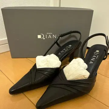 DIANA (다이애나) 스틸레토 슬링백 펌프스 블랙