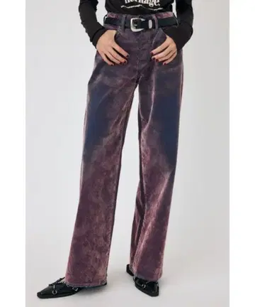 MOUSSY VELVET DENIM BAGGY 데님 배기 사이즈 1