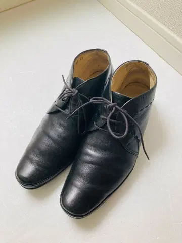 REGAL 처카 부츠 블랙 가죽 신발 숏부츠