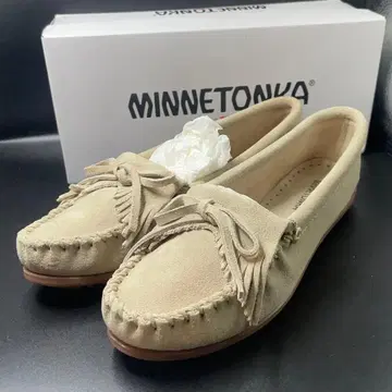 [레어 색상] 미네통카 모카신 KILTY STONE 25cm 그레이지