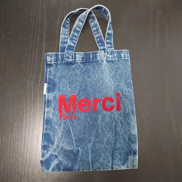 Merci 데님 토트백 미니