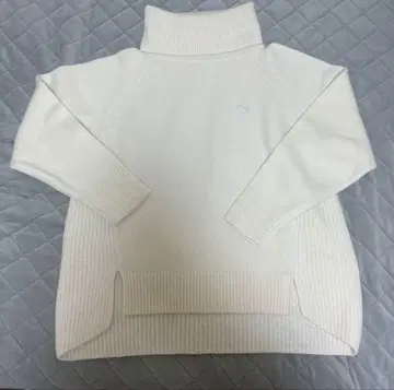 LACOSTE 리브 니트 터틀넥 스웨터