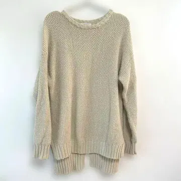 Monile 모니레 오버 사이즈 니트 스웨터 긴팔 아이보리