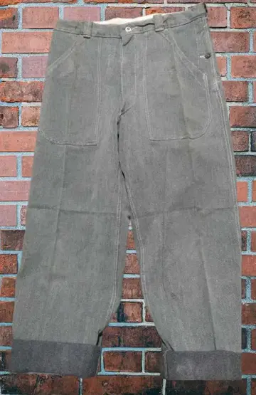 스위스군 전반기형 데님 워크 팬츠 페인터 팬츠 오버 팬츠